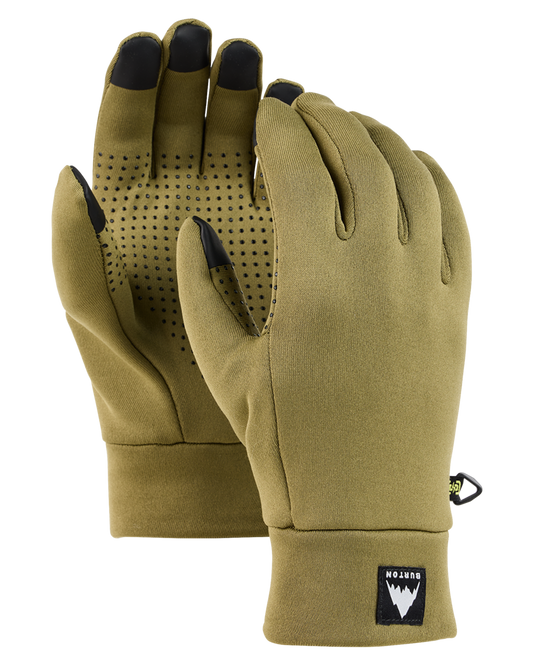 Burton Power Stretch® Glove Liner - Martini Olive Snow Glove Liners - Trojan Wake Ski Snow