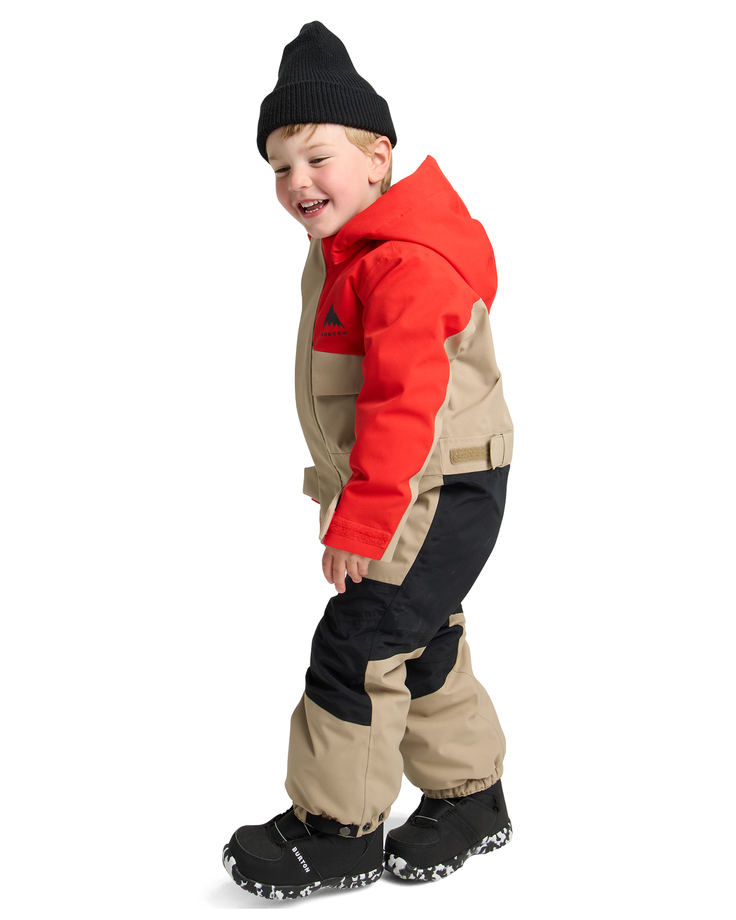 Burton Toddlers' 2L One Piece - Flame Scarlet/Summit Taupe Toddlers' Snow Onesies - Trojan Wake Ski Snow