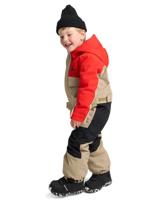 Burton Toddlers' 2L One Piece - Flame Scarlet/Summit Taupe Toddlers' Snow Onesies - Trojan Wake Ski Snow