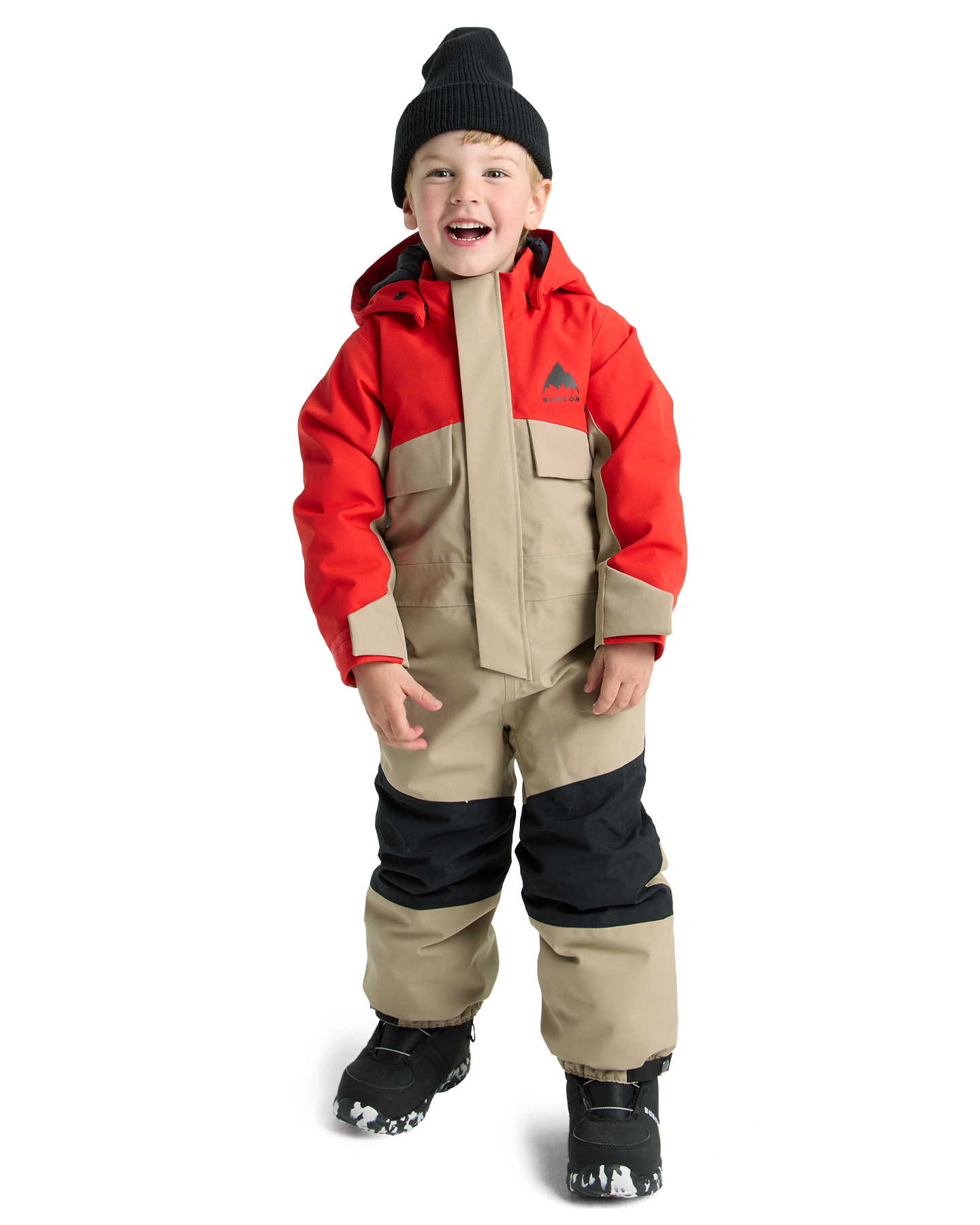 Burton Toddlers' 2L One Piece - Flame Scarlet/Summit Taupe Toddlers' Snow Onesies - Trojan Wake Ski Snow