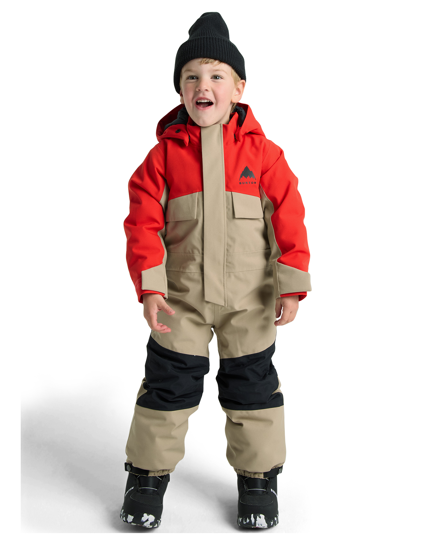 Burton Toddlers' 2L One Piece - Flame Scarlet/Summit Taupe Toddlers' Snow Onesies - Trojan Wake Ski Snow