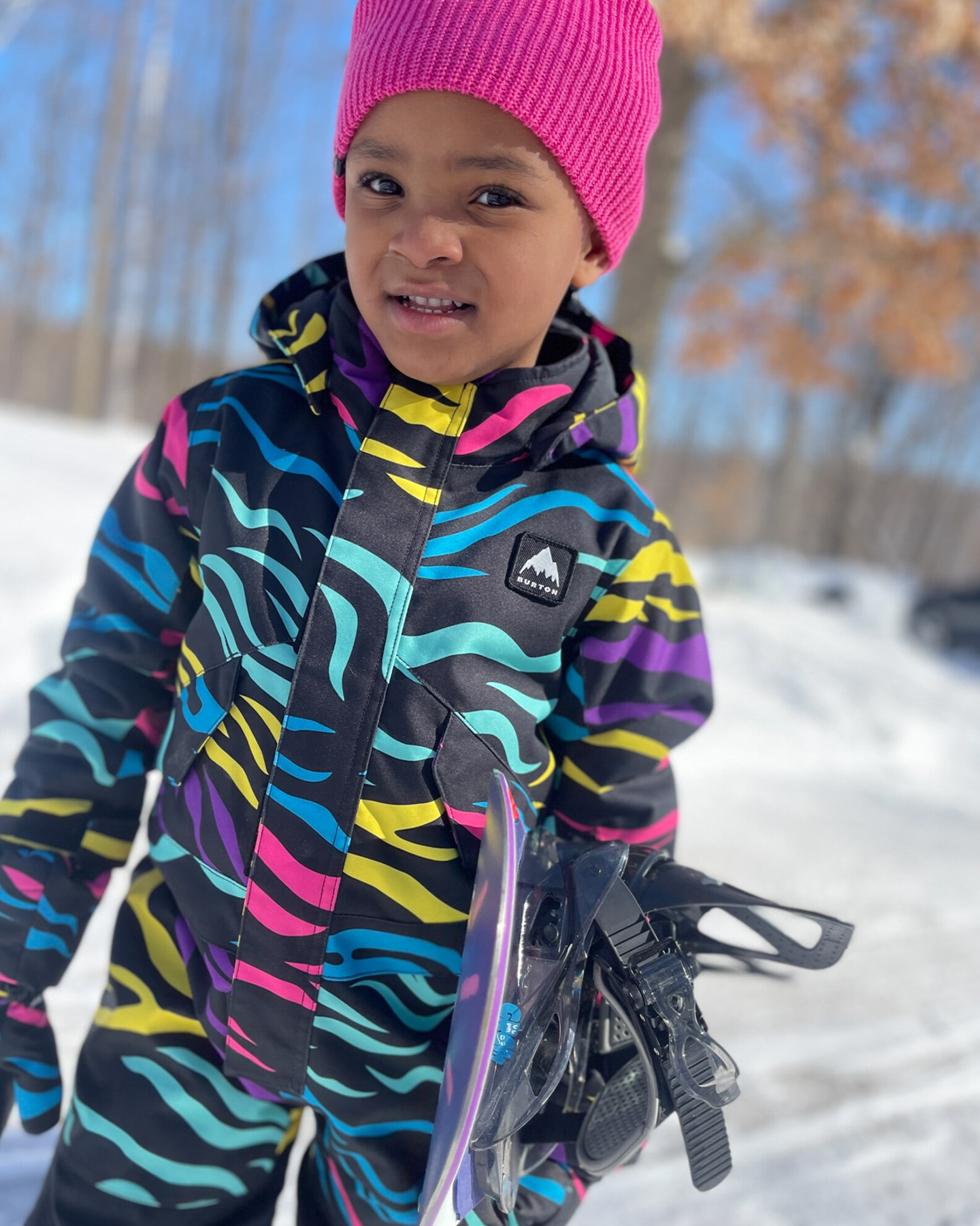 Burton Toddlers' 2L Snow One Piece - Safari (18M) Kids' Snow Onesies - Trojan Wake Ski Snow