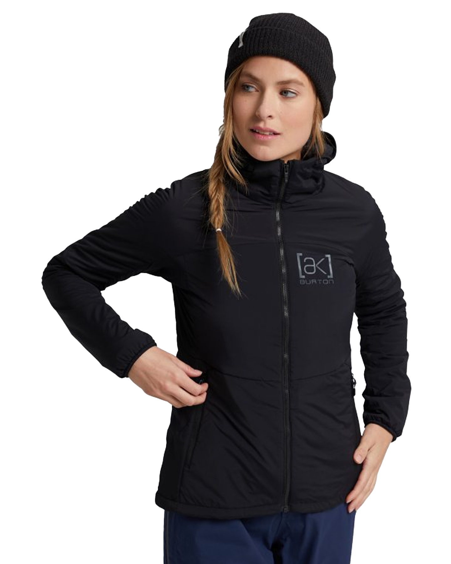Burton Women's [ak]® Helium Hooded Stretch Insulated Jacket - True Black Jackets - SnowSkiersWarehouse