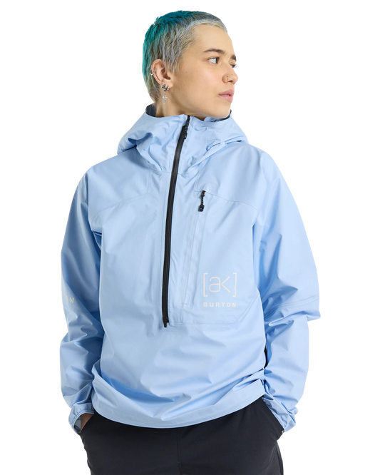 Burton Women's [ak]® GORE-TEX® 3L Minimalist Anorak Rain Jacket - Moonrise Women's Jackets - Trojan Wake Ski Snow