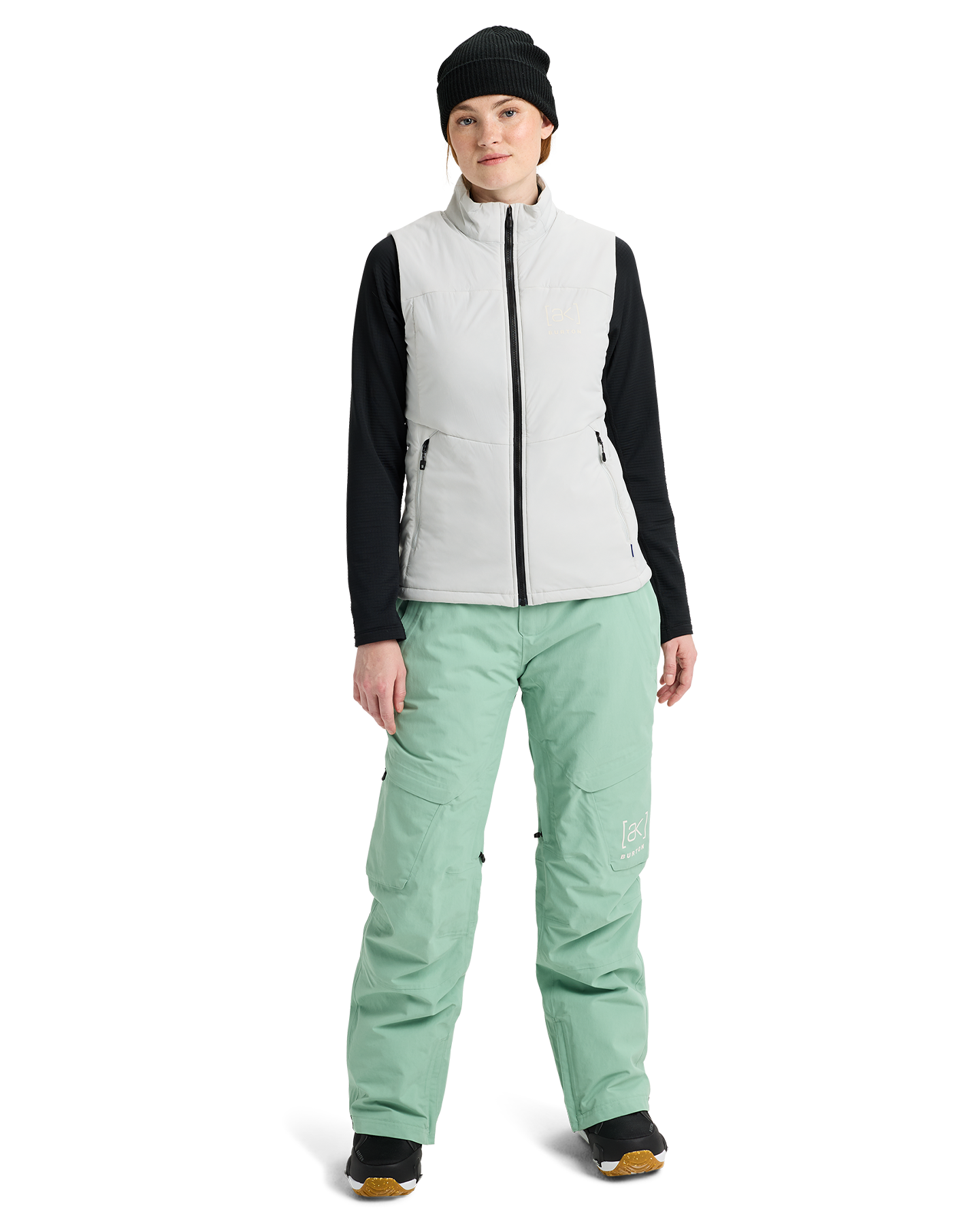 Burton Women's [ak]® Helium Stretch Insulated Vest - Gray Cloud Women's Jackets - Trojan Wake Ski Snow