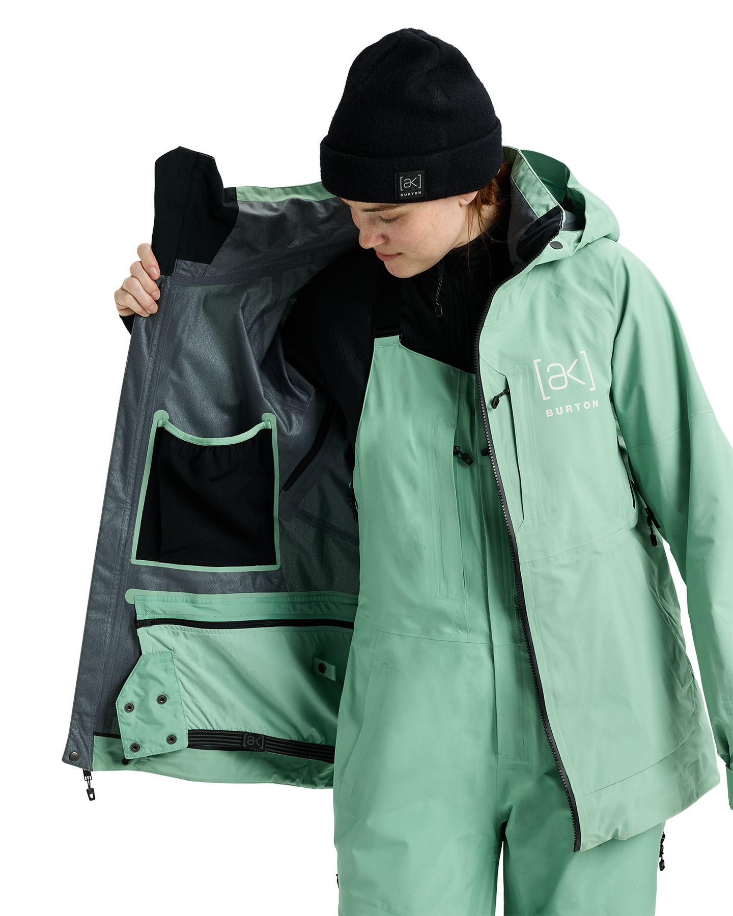 Burton Women's [ak]® Kimmy GORE-TEX® 3L Snow Jacket - Soft Sage Women's Snow Jackets - Trojan Wake Ski Snow