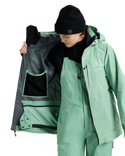 Burton Women's [ak]® Kimmy GORE-TEX® 3L Snow Jacket - Soft Sage Women's Snow Jackets - Trojan Wake Ski Snow