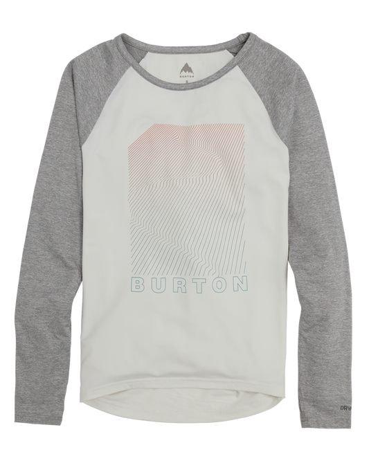 Burton Women's Burton Roadie Base Layer Tech T-Shirt - Stout White/Gray Heather Women's Thermals - SnowSkiersWarehouse