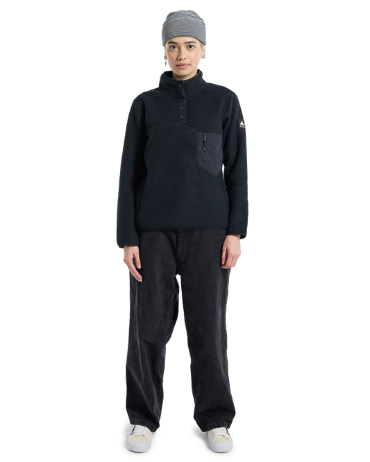 Burton Women's Cinder Fleece Pullover - True Black