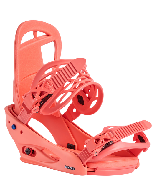 Burton Women's Citizen Re:Flex Snowboard Bindings - Peach Echo Women's Snowboard Bindings - Trojan Wake Ski Snow
