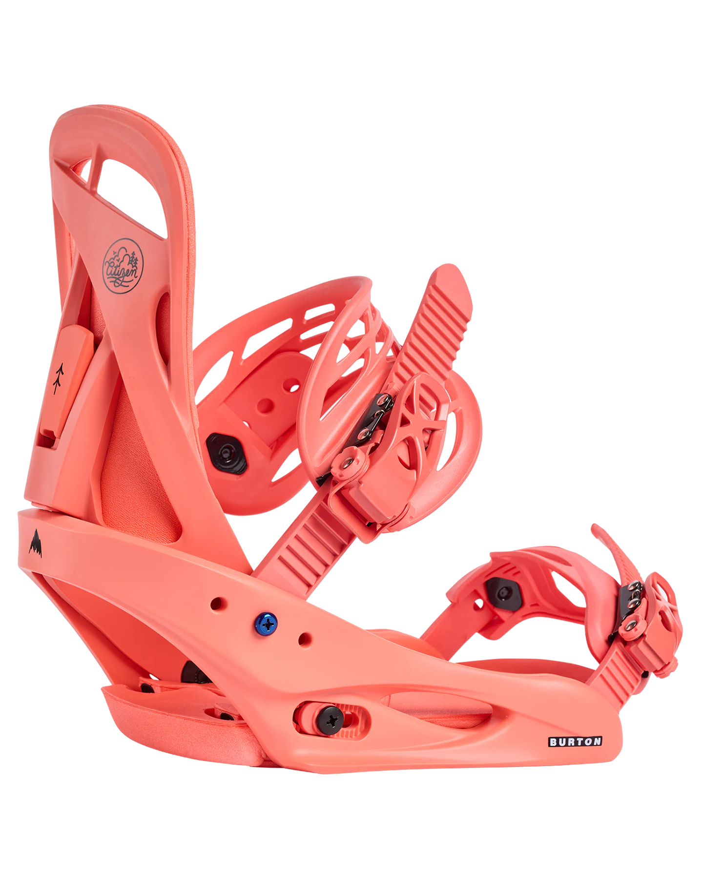 Burton Women's Citizen Re:Flex Snowboard Bindings - Peach Echo Women's Snowboard Bindings - Trojan Wake Ski Snow
