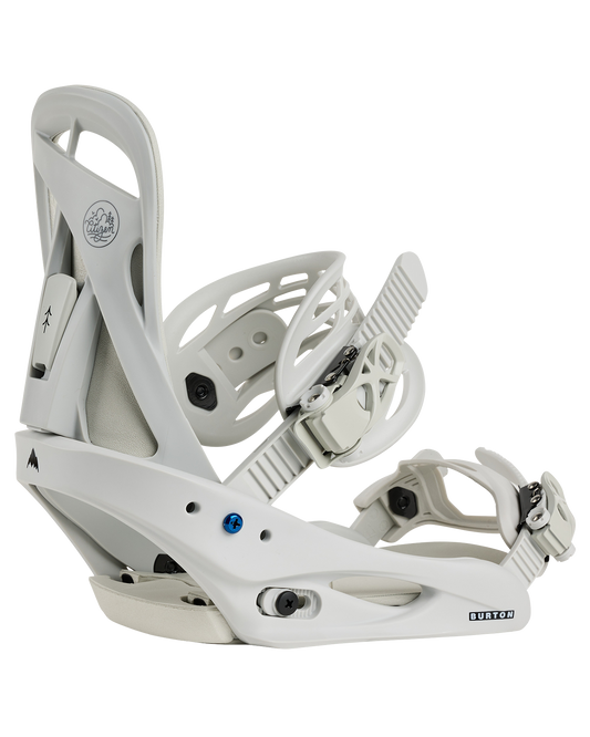 Burton Women's Citizen Re:Flex Snowboard Bindings - Gray Cloud Women's Snowboard Bindings - Trojan Wake Ski Snow