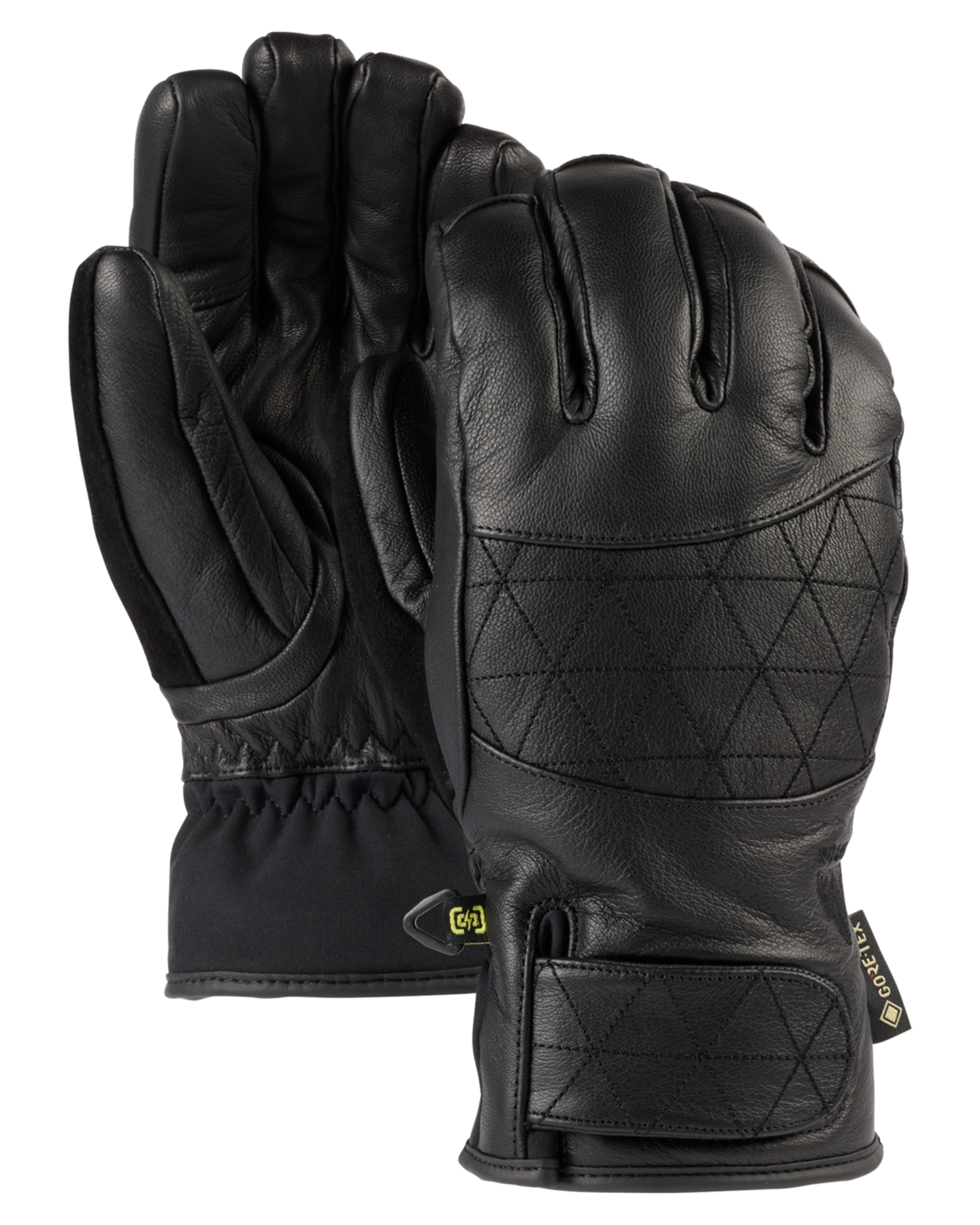 Burton Women's Gondy Gore-Tex Leather Snow Gloves - True Black Women's Snow Gloves & Mittens - SnowSkiersWarehouse