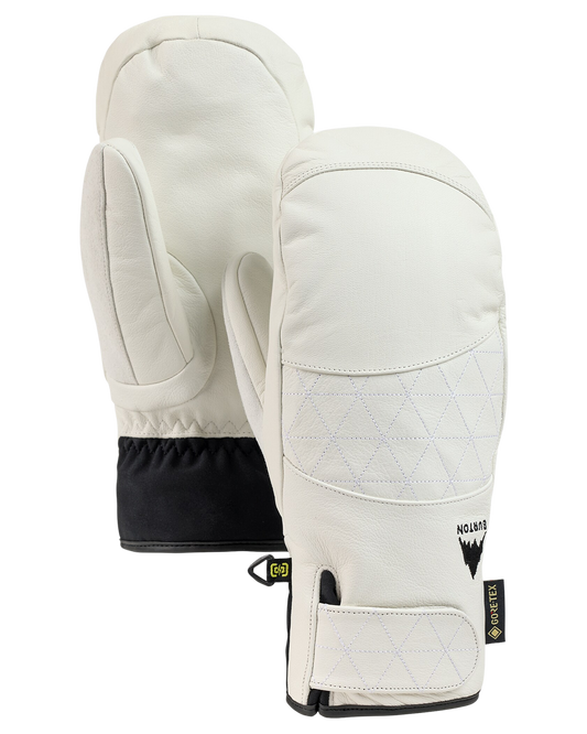 Burton Women's Gondy GORE-TEX® Leather Snow Mittens - Stout White Women's Snow Mittens - Trojan Wake Ski Snow