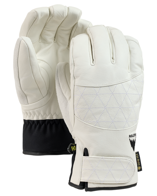 Burton Women's GORE-TEX® Gondy Leather Snow Gloves - Stout White Women's Snow Gloves - Trojan Wake Ski Snow