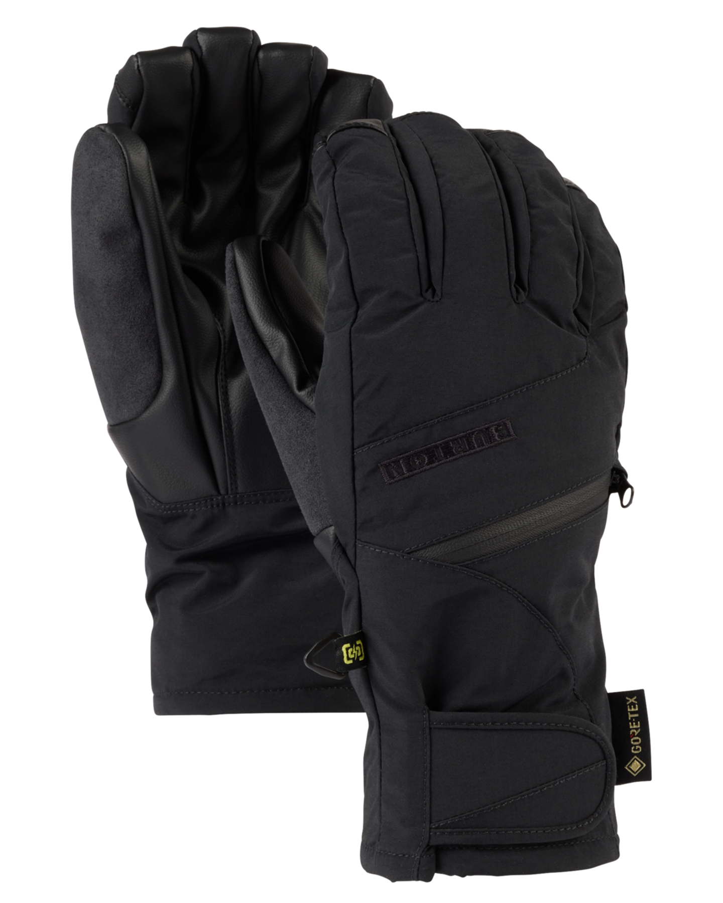 Burton Women's Gore-Tex Under Snow Gloves - True Black Women's Snow Gloves & Mittens - SnowSkiersWarehouse
