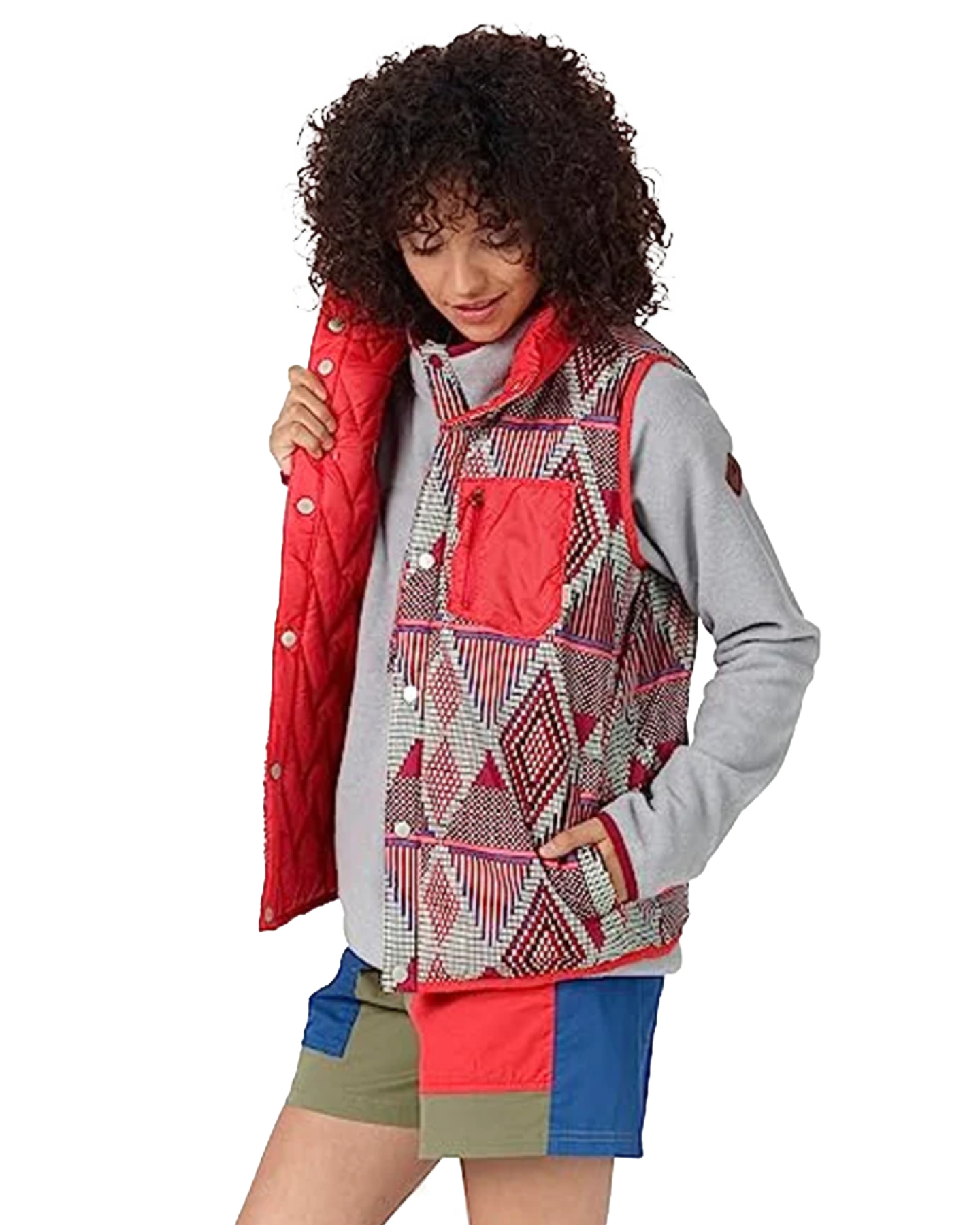 Burton Women's Hella Light Insulated Vest - Anedeg/Coral Jackets - Trojan Wake Ski Snow