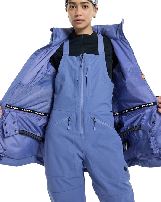 Burton Women's Lelah 2L Snow Jacket - Slate Blue Snow Jackets - Trojan Wake Ski Snow