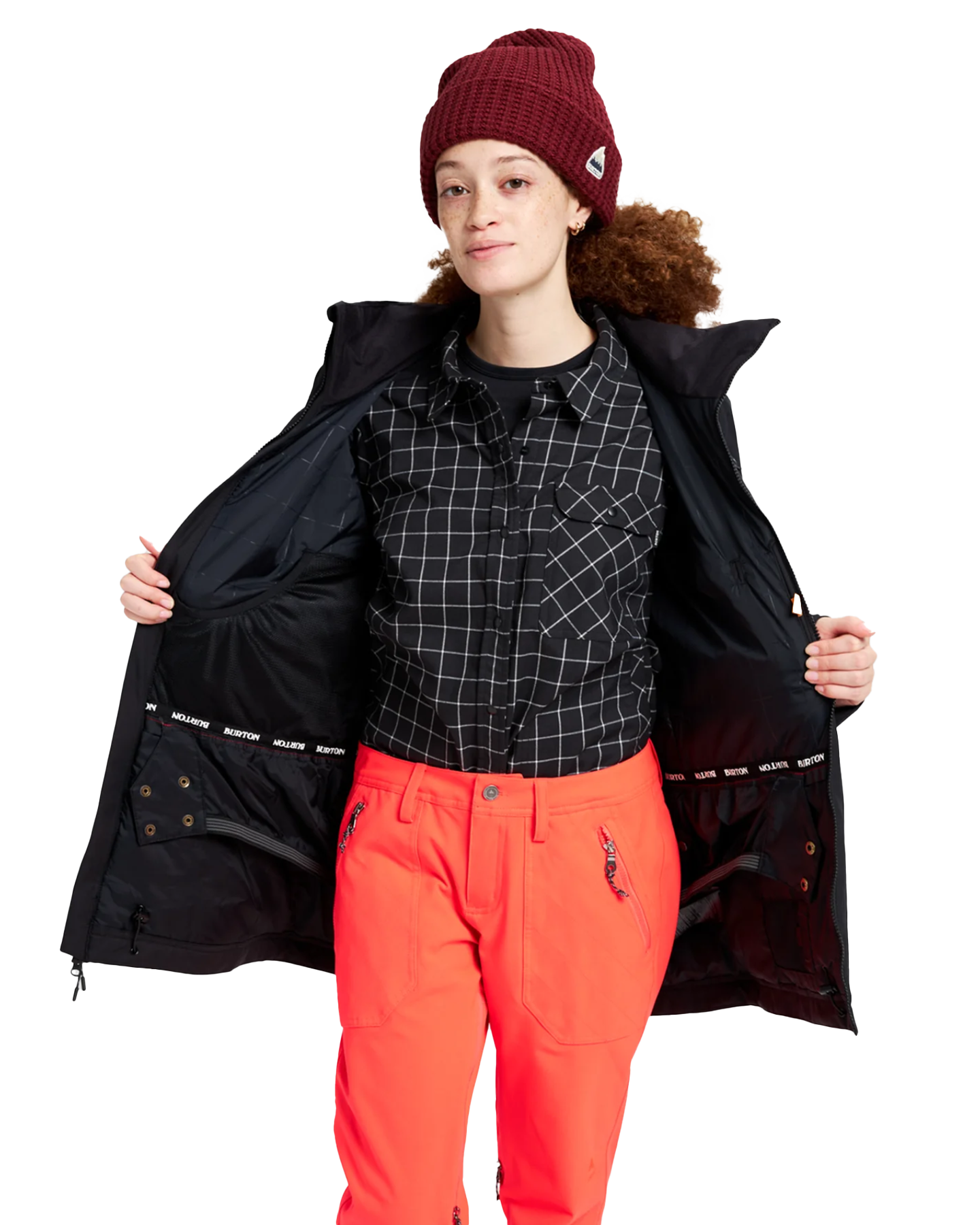 Burton Women's Lelah 2L Snow Jacket - True Black Women's Snow Jackets - SnowSkiersWarehouse