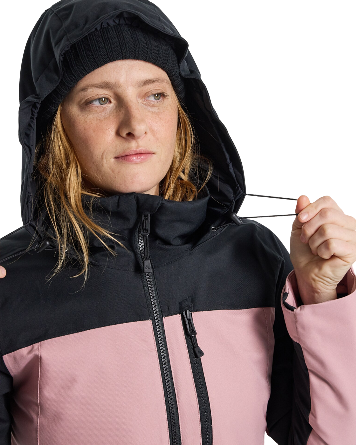 Burton Women s Lelah 2L Snow Jacket True Black Powder Blush