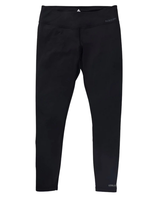 Burton Women's Lightweight X Base Layer Pants - True Black Women's Thermal Bottoms - Trojan Wake Ski Snow