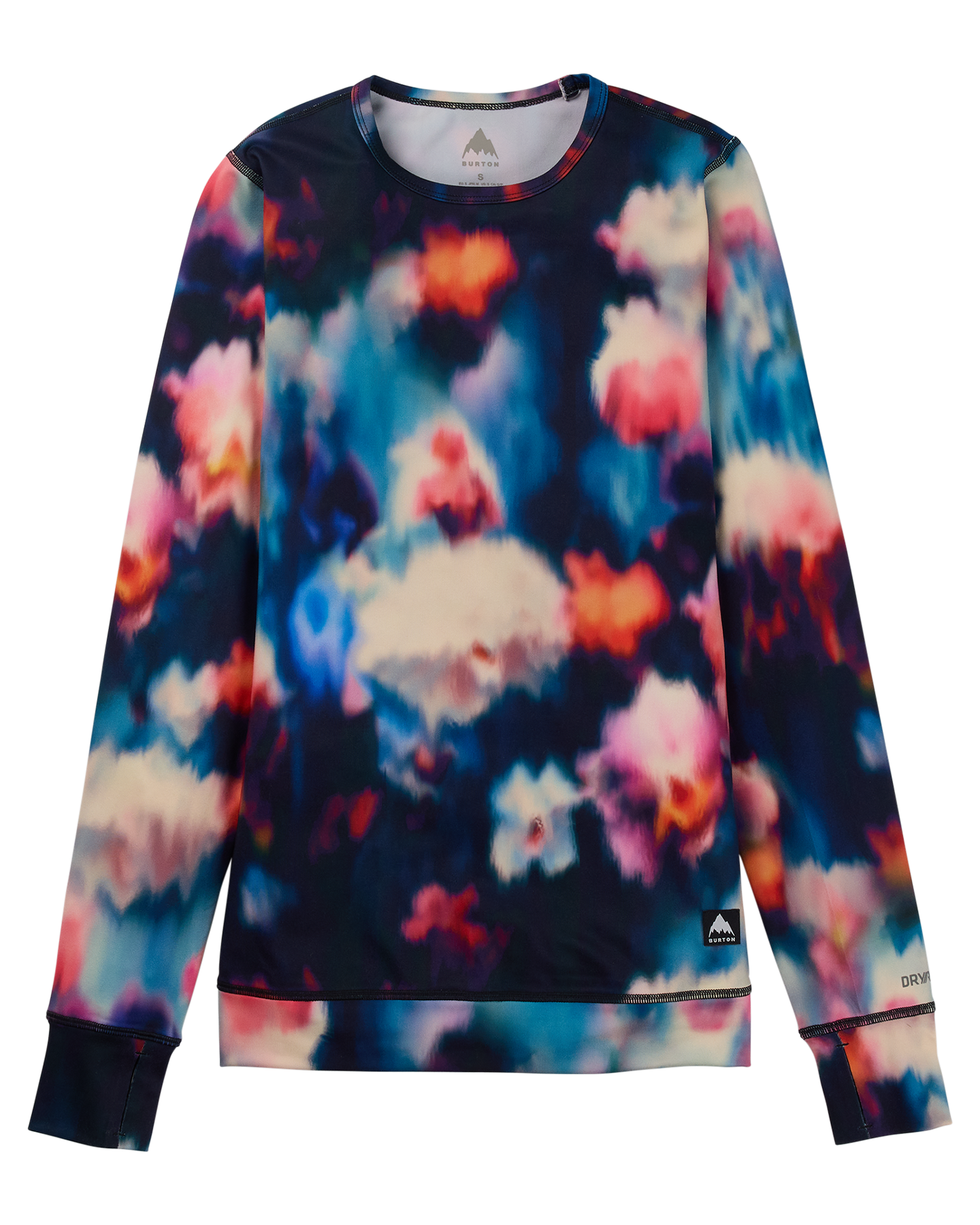 Burton Women's Midweight Base Layer Crewneck - Floral Blur