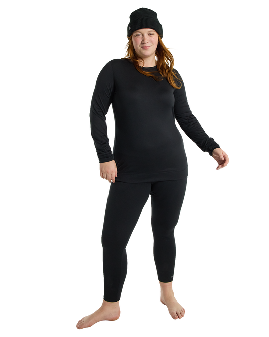 Burton Women's Midweight Base Layer Crewneck - True Black