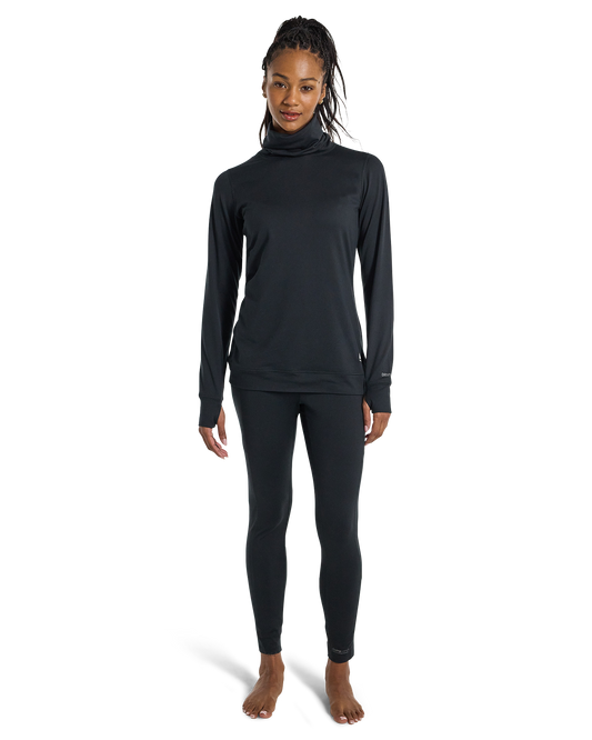 Burton Women's Midweight Base Layer Long Neck - True Black