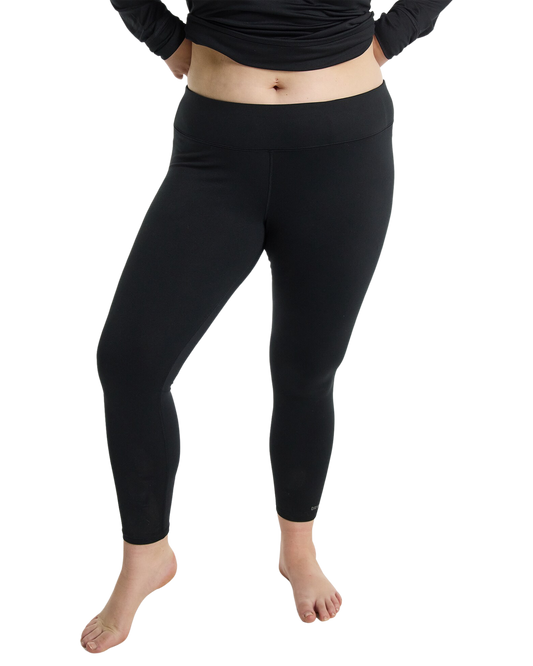 Burton Women's Midweight Base Layer Pants - True Black Women's Thermal Bottoms - Trojan Wake Ski Snow
