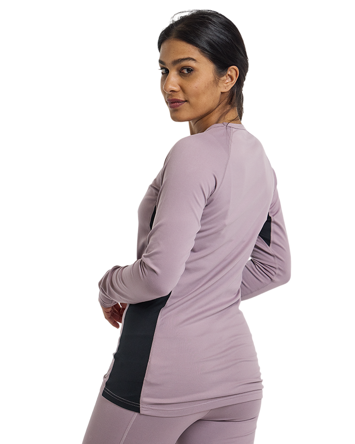 Burton Womens Midweight X Base Layer Crewneck - Elderberry - 2023 Thermals - Trojan Wake Ski Snow