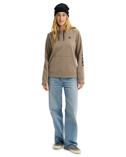 Burton Women's Oak Pullover Hoodie - Summit Taupe Heather