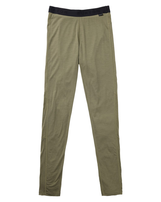 Burton Women's Phayse Merino Base Layer Pants - Forest Moss Women's Thermal Bottoms - Trojan Wake Ski Snow