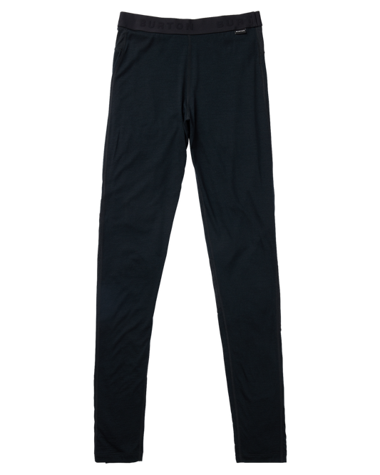 Burton Women's Phayse Merino Base Layer Pants - True Black Women's Thermal Bottoms - Trojan Wake Ski Snow