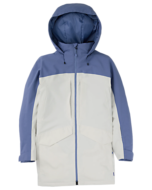 Burton Women's Prowess 2.0 2L Snow Jacket - Slate Blue/Stout White Snow Jackets - Trojan Wake Ski Snow