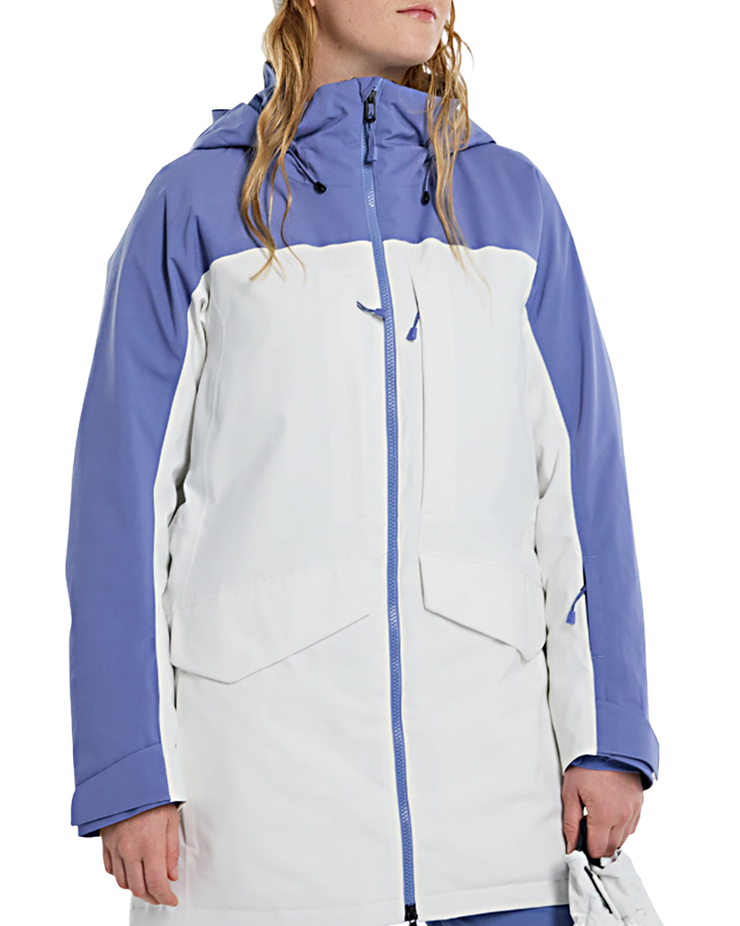 Burton Women's Prowess 2.0 2L Snow Jacket - Slate Blue/Stout White Snow Jackets - Trojan Wake Ski Snow