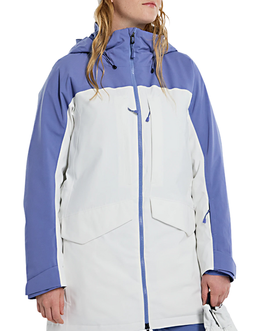 Burton Women's Prowess 2.0 2L Snow Jacket - Slate Blue/Stout White Snow Jackets - Trojan Wake Ski Snow