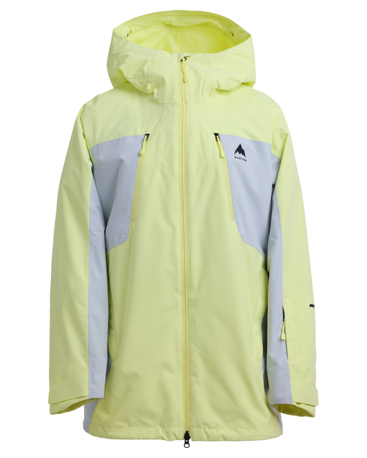 Burton Women's Reserve 2L 3-In-1 Snow Jacket - Glow Yellow Green/Gray Cloud Women's Snow Jackets - Trojan Wake Ski Snow