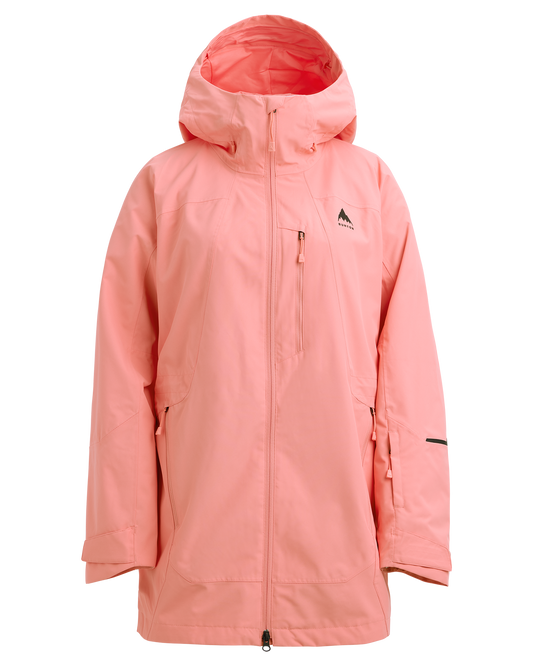 Burton Women's Reserve 2L Insulated Snow Jacket - Sunrise Coral Women's Snow Jackets - Trojan Wake Ski Snow