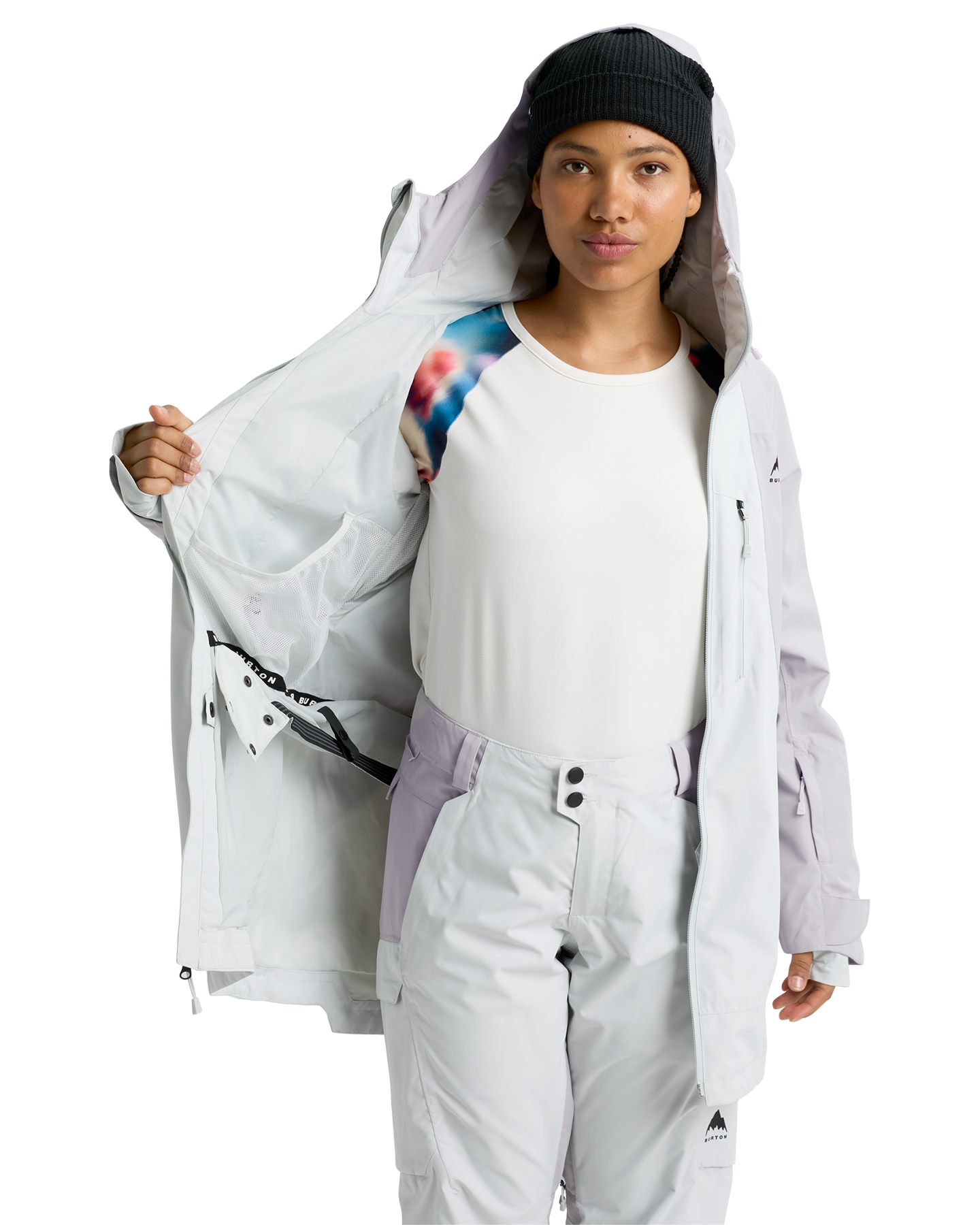 Burton Women's Reserve 2L Insulated Snow Jacket - Washed Lavender/Gray Cloud Women's Snow Jackets - Trojan Wake Ski Snow