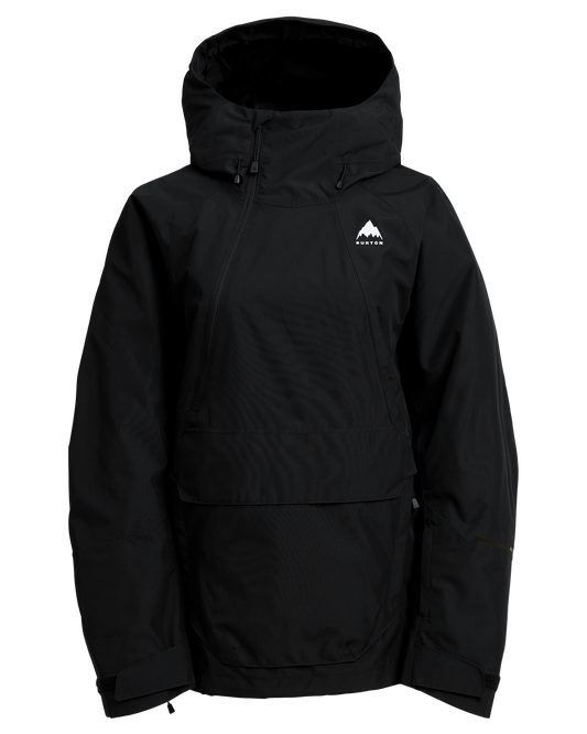 Burton Women's Reserve 2L Relaxed Snow Anorak - True Black Women's Snow Jackets - Trojan Wake Ski Snow