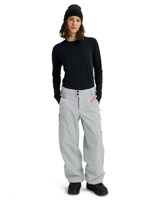 Burton Women's Reserve 2L Relaxed Snow Pants - Gray Cloud