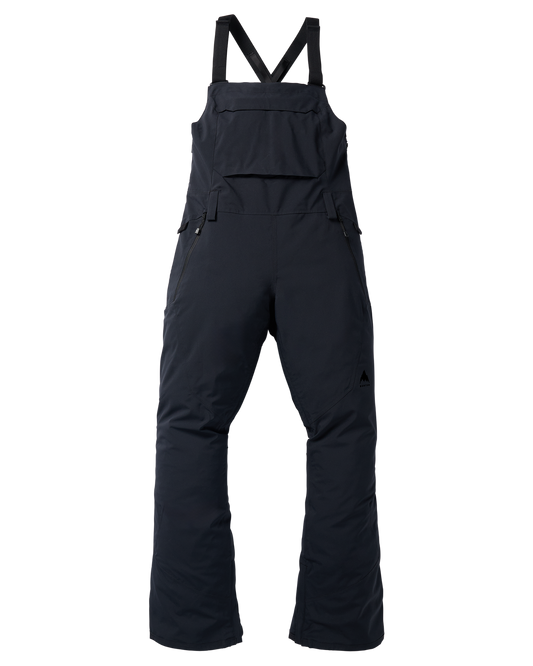 Burton Women's Reserve 2L Stretch Snow Bib Pants - True Black Women's Snow Bibs - Trojan Wake Ski Snow