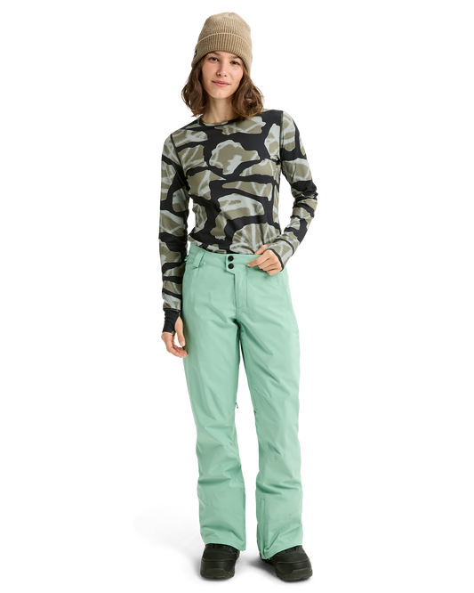 Burton Women's Reserve 2L Stretch Snow Pants - Soft Sage Women's Snow Pants - Trojan Wake Ski Snow