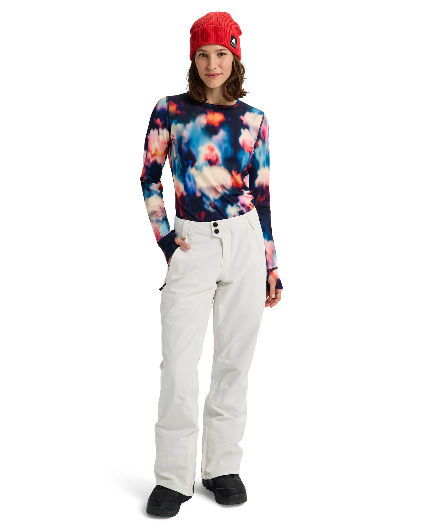 Burton Women's Reserve 2L Stretch Snow Pants - Stout White Women's Snow Pants - Trojan Wake Ski Snow