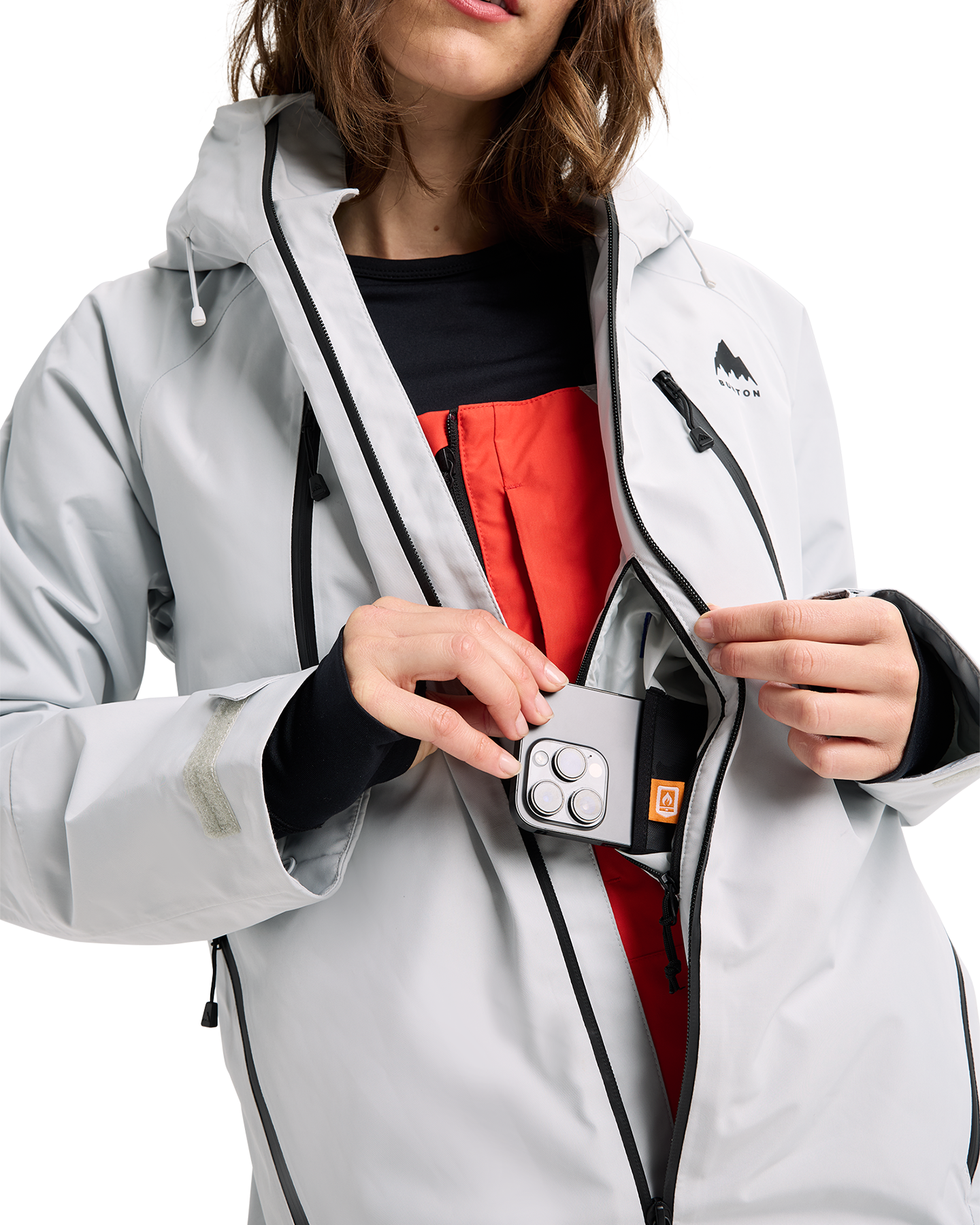 Burton Women's Reserve GORE-TEX® 2L Insulated Snow Jacket - Gray Cloud Women's Snow Jackets - Trojan Wake Ski Snow