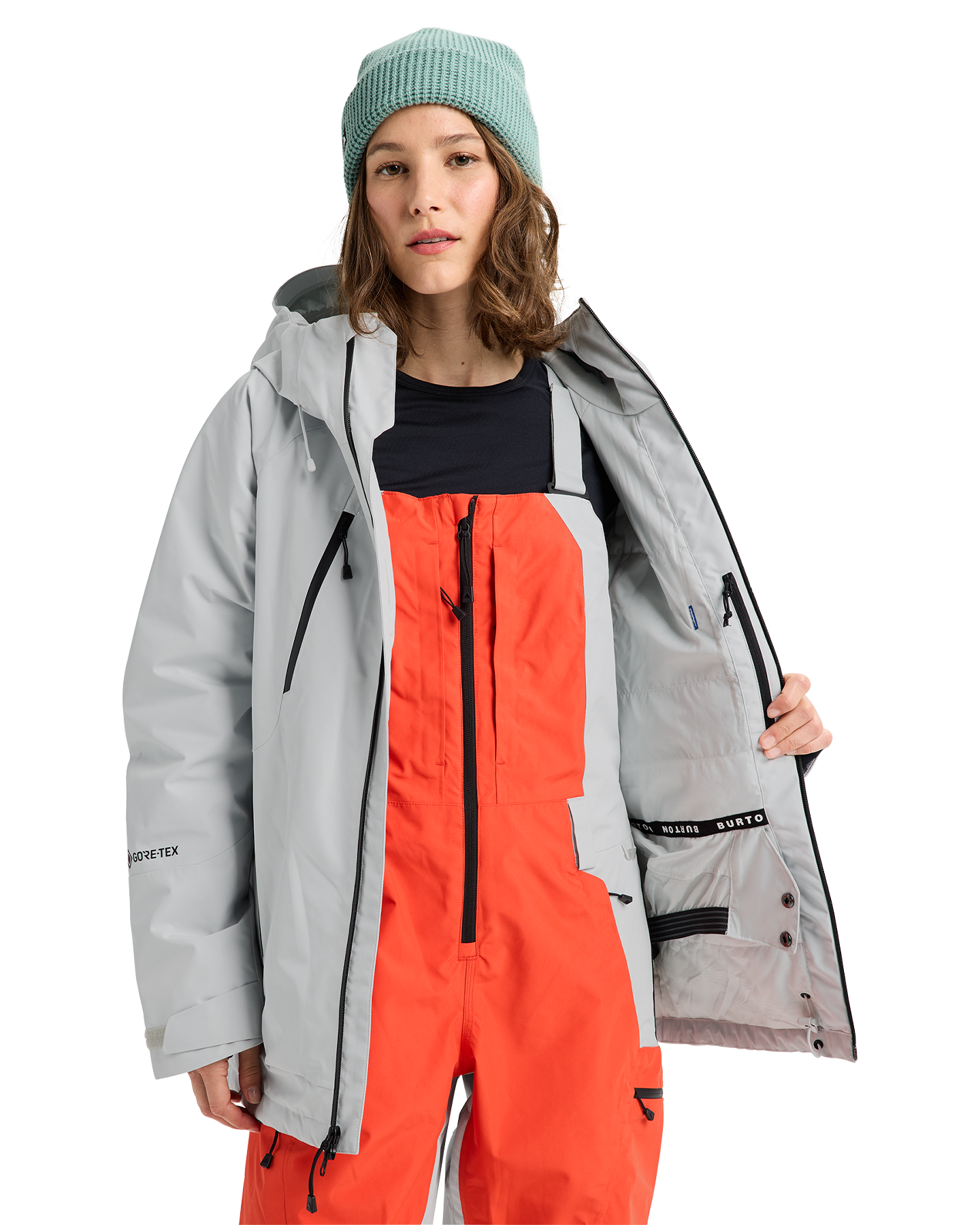 Burton Women's Reserve GORE-TEX® 2L Insulated Snow Jacket - Gray Cloud Women's Snow Jackets - Trojan Wake Ski Snow