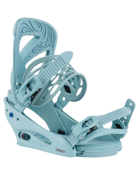 Burton Women's Scribe Re:Flex Snowboard Bindings - Rock Lichen Women's Snowboard Bindings - Trojan Wake Ski Snow