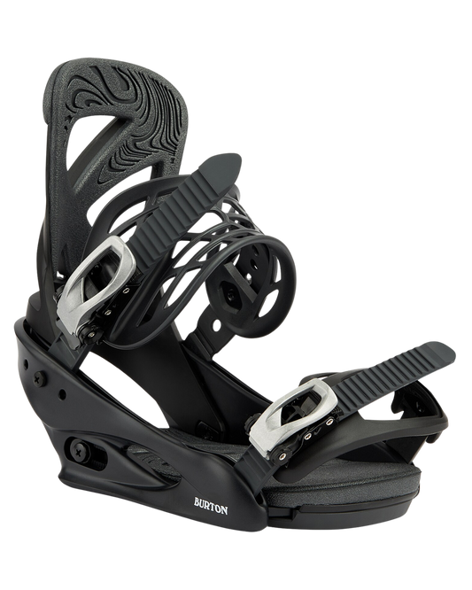 Burton Women's Scribe Re:Flex Snowboard Bindings - Black Women's Snowboard Bindings - Trojan Wake Ski Snow
