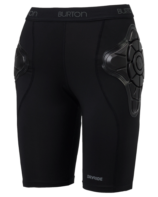 Burton Women's Total Impact Shorts - True Black Women's Snow Protection - Trojan Wake Ski Snow