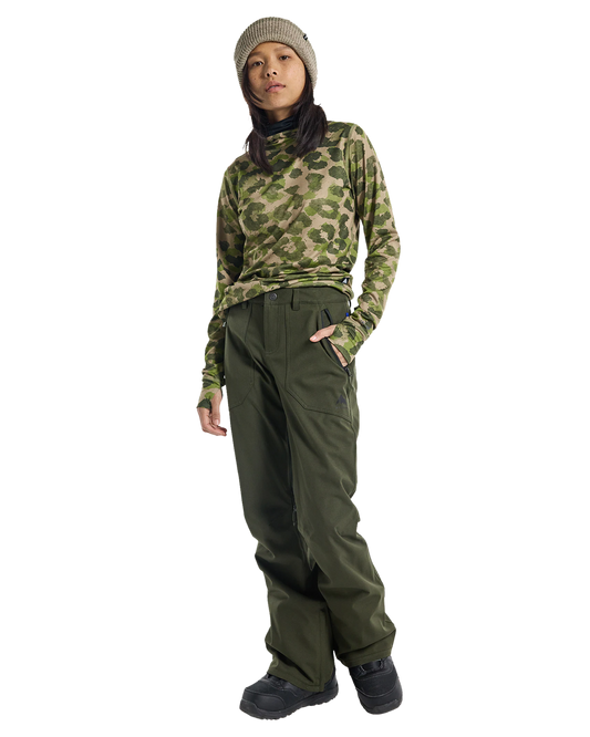 Burton Women's Vida Stretch 2L Snow Pants - Forest Night Women's Snow Pants - Trojan Wake Ski Snow
